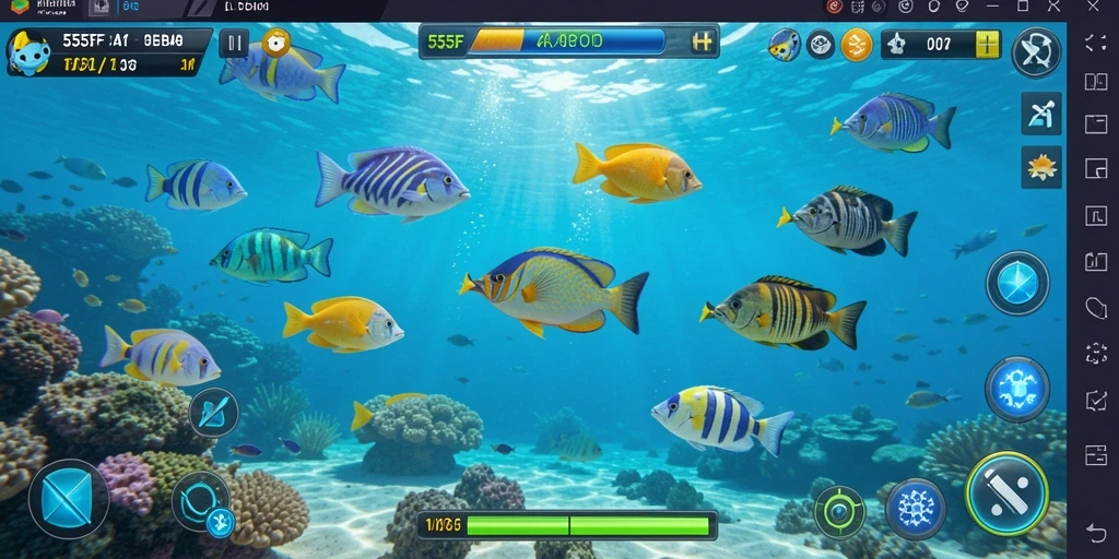 Gameplay Tembak Ikan yang seru dan menantang di 555F.