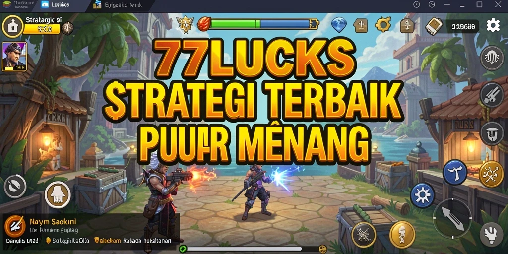 Screenshot dari gameplay strategis 77LUCKS yang mendebarkan.