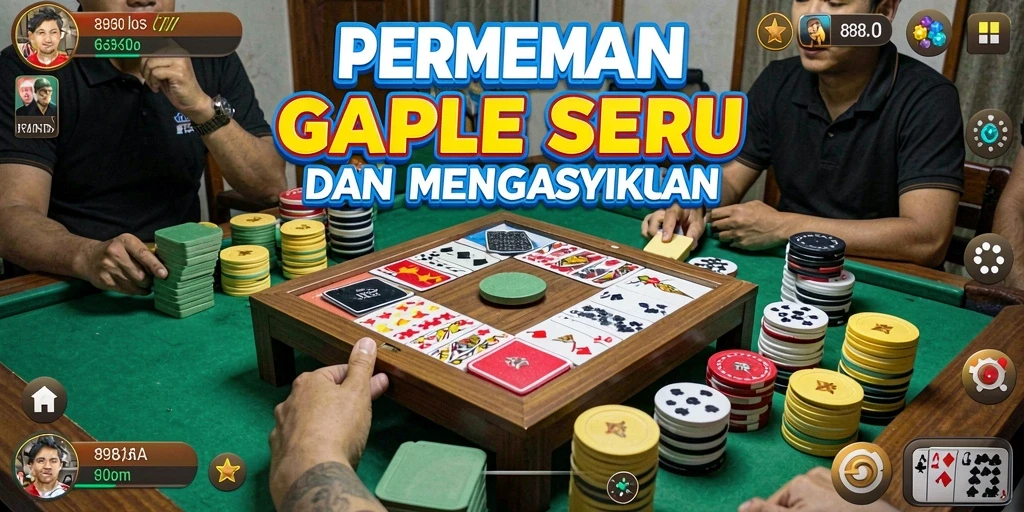 Tampilan gameplay seru dari 898A Gaple.