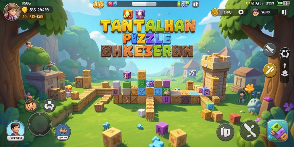 Tangkapan layar gameplay 8G8G dengan tantangan puzzle yang menarik.