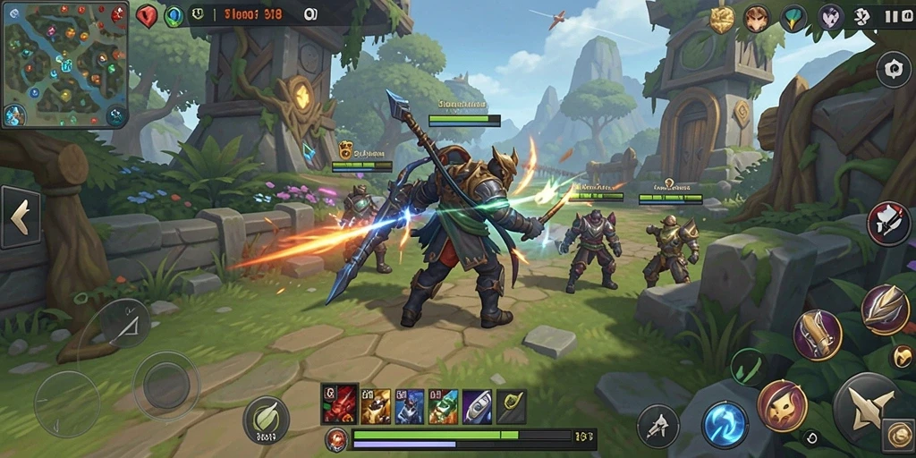 Screenshot dari gameplay <strong>AW8</strong> yang menunjukkan pertempuran strategi yang mendebarkan.