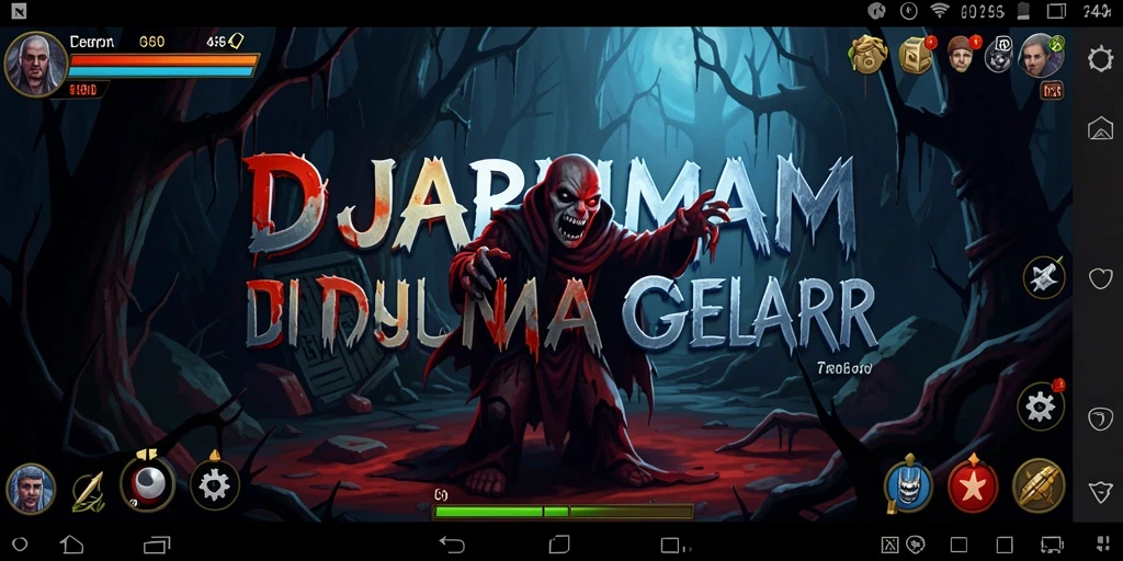 Screenshot gameplay DJARUM4D menampilkan suasana Horror yang mencekam.