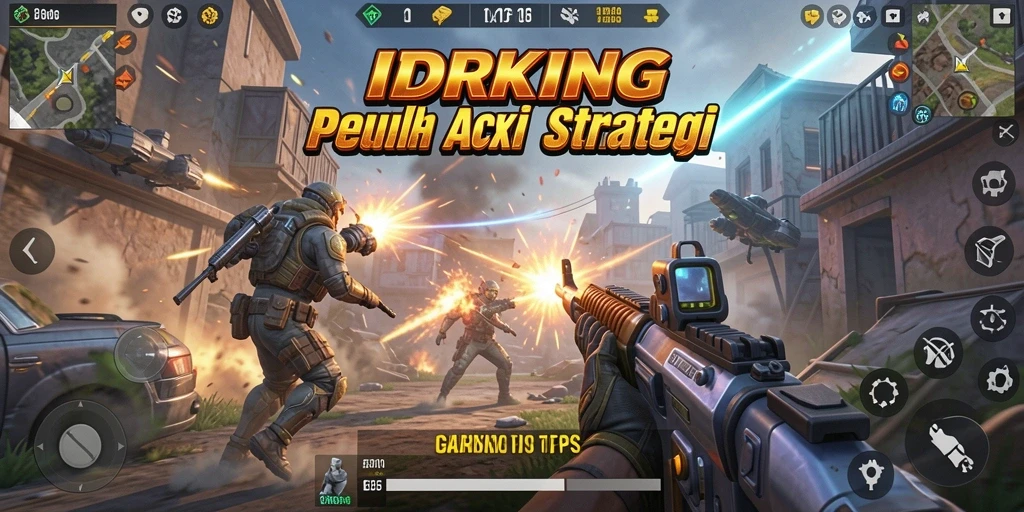 Tampilan gameplay seru di IDRKING dengan aksi tembak-menembak yang intens.