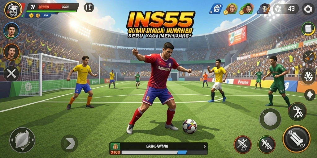 Tampilan utama gameplay INS55 yang menegangkan dan seru.
