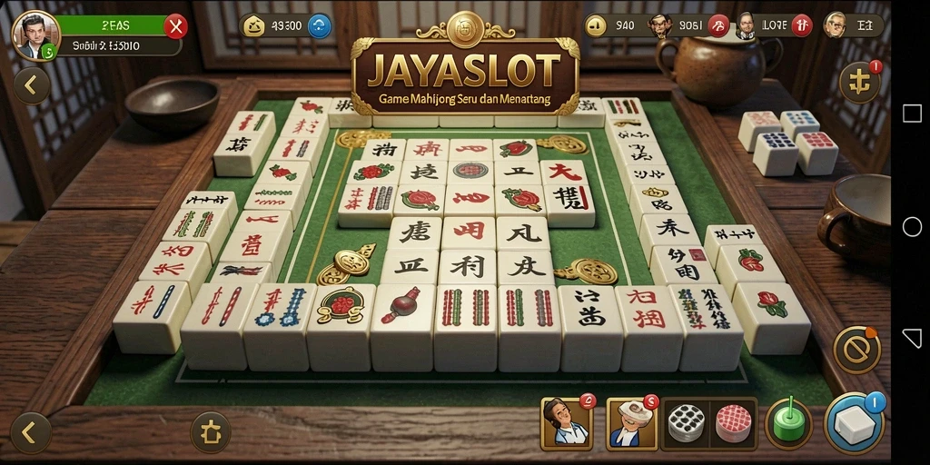 Tampilan gameplay Mahjong yang menarik dari JAYASLOT