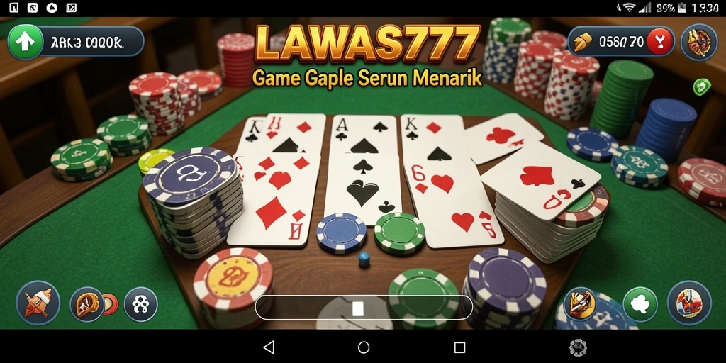 Tampilan gameplay Gaple yang seru dan interaktif di LAWAS777.