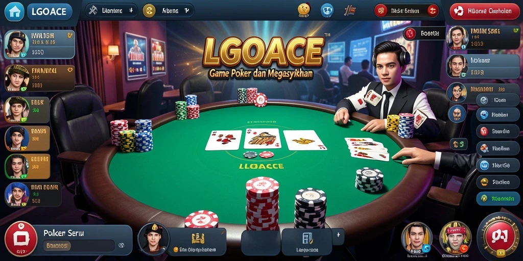 Gameplay seru dan nyata di LGOACE Poker.