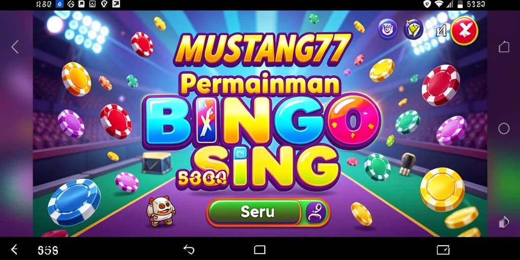 Tampilan gameplay seru dalam game Bingo MUSTANG77.