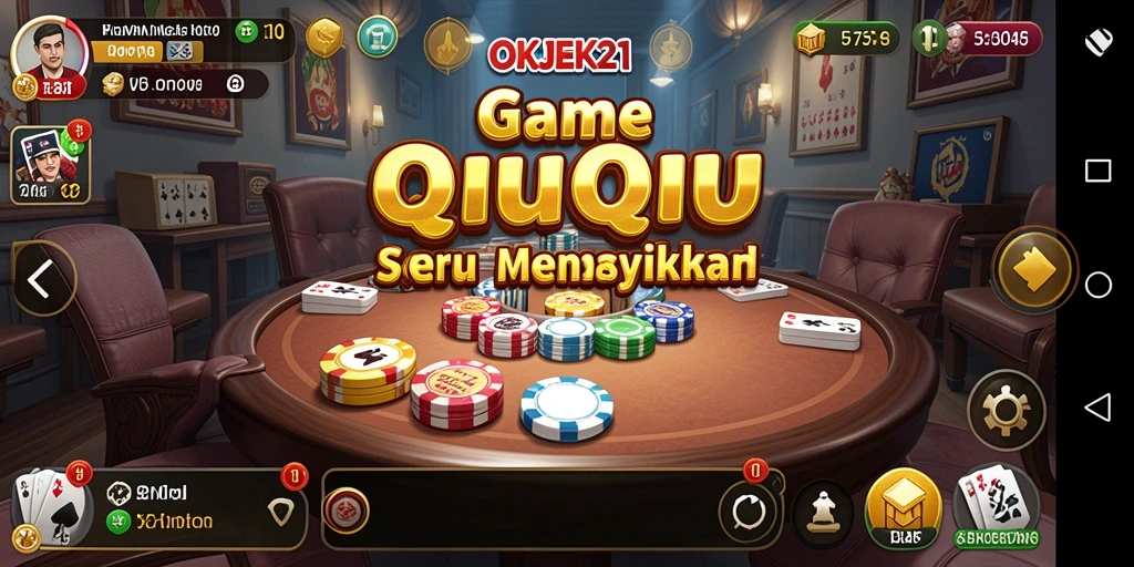 Tampilan gameplay QiuQiu yang mengasyikkan di OKJEK21.