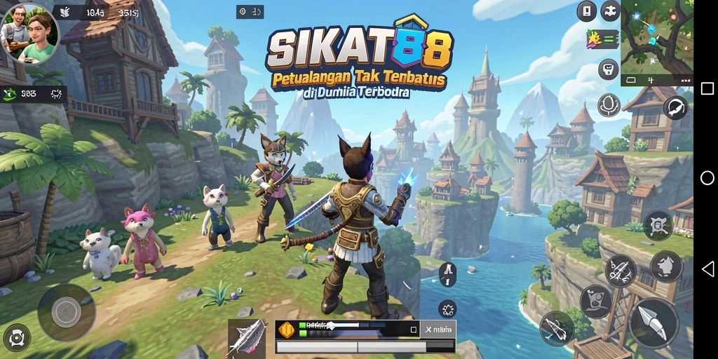 Menampilkan gameplay seru SIKAT88 di dunia terbuka yang luas.