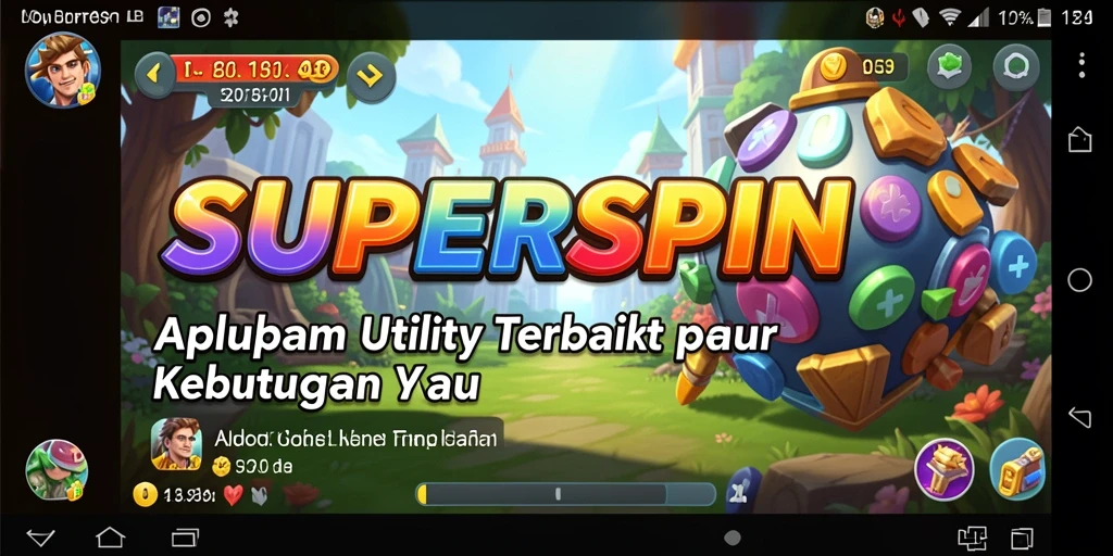 Tampilan antarmuka pengguna SUPERSPIN yang intuitif dan efisien.