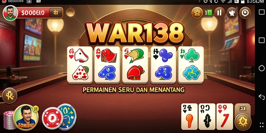 Tangkapan layar menunjukkan permainan Domino yang seru dan interaktif.